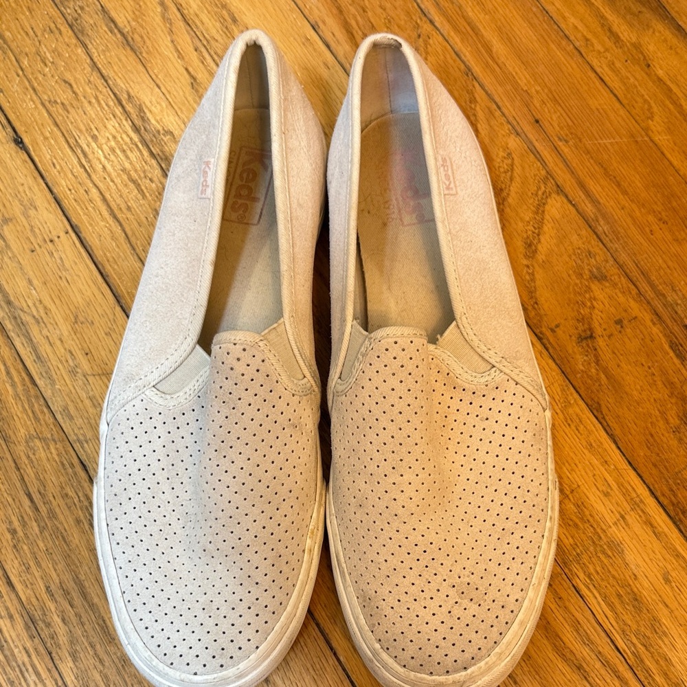 Keds Women's Cream Slip-On Sneakers